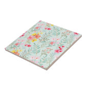 Floral keramische tegels tegeltje (Zijkant)