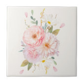 Floral keramische tegels tegeltje (Voorkant)