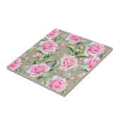 Floral keramische tegels tegeltje (Zijkant)