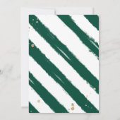 Floral-kerstfeest Baby shower uitnodiging (Achterkant)