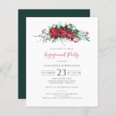 Floral kerstfeestdag Berries nodigt uit (Voorkant / Achterkant)