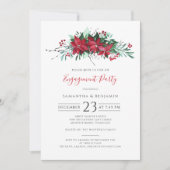 Floral kerstfeestdag winterbessen kaart (Voorkant)