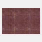 Floral-kerstfeestfeest Inpakpapier Vel (Voorkant 3)