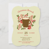 Floral Kerstmis Brunch Uitnodiging (Voorkant)