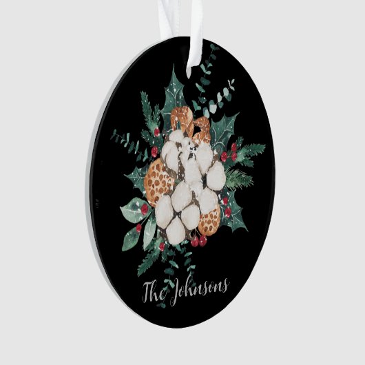 Floral Kerstmis Ornament (voorkant)