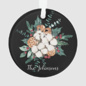 Floral Kerstmis Ornament (achterkant)