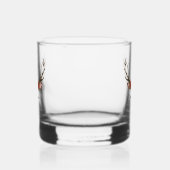 Floral kerstrenrendiernaam whisky glas (Rechts)