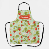 Floral Keuken Custom Schort, Hart, Cook Bake BBQ Schort (Voorkant)