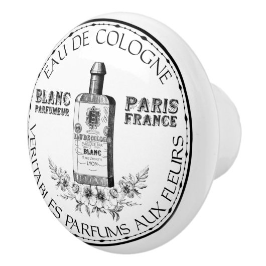 Floral-Keulen-witte  parfumerieën Keramische Knop (Rechts)