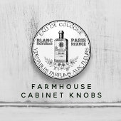 Floral-Keulen-witte  parfumerieën Keramische Knop