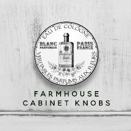 Floral-Keulen-witte  parfumerieën Keramische Knop