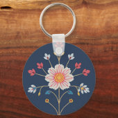 Floral Key ketting Sleutelhanger (Voorkant)