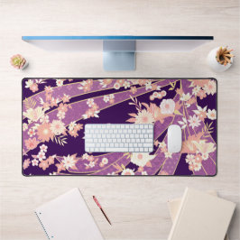 Floral Kimono Pattern Violet Bureaumat