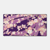 Floral Kimono Pattern Violet Bureaumat (Voorkant)