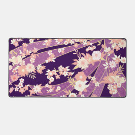 Floral Kimono Pattern Violet Bureaumat