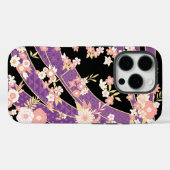 Floral Kimono Pattern Violet Case-Mate iPhone Case (Achterkant (horizontaal))