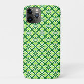 Floral kimono print, limoen- en pijngroen Case-Mate iPhone case (Achterkant)