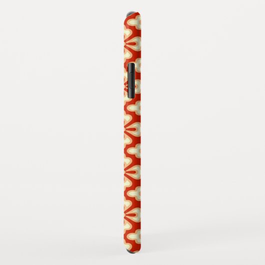 Floral kimono print, mandarijn sinaasappel Case-Mate iPhone case (Achterkant/rechts)