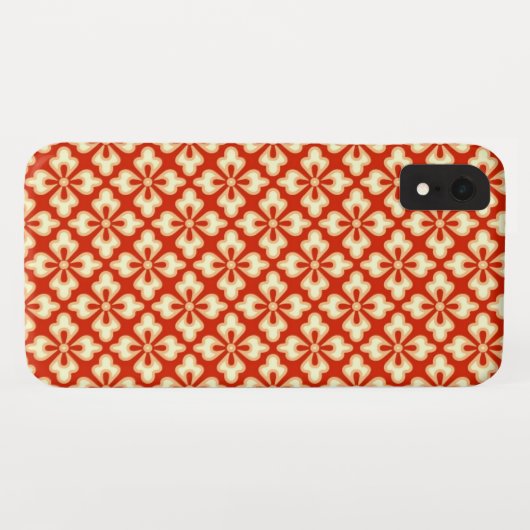Floral kimono print, mandarijn sinaasappel Case-Mate iPhone case (Achterkant (horizontaal))