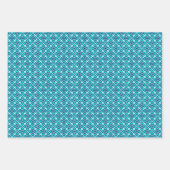 Floral Kimono Print, Red, Roze en Indigo Inpakpapier Vel (Voorkant 3)