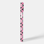 Floral kimono print, roze, zwart-wit Case-Mate iPhone case (Achterkant / Rechts)