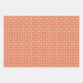 Floral Kimono Print, Turquoise, Tan en Oranje Inpakpapier Vel (Voorkant 3)