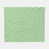Floral KiniArt Fleece Blanket (Voorkant (Horizontaal))