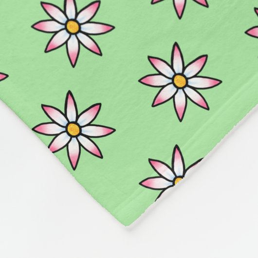 Floral KiniArt Fleece Blanket (Hoek)