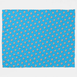 Floral KiniArt Fleece Blanket Deken
