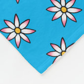 Floral KiniArt Fleece Blanket Deken (Hoek)