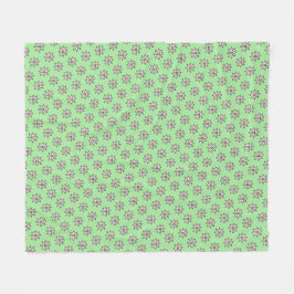 Floral KiniArt Fleece Blanket Deken