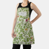 Floral Kitchen Apron, Retro Botanical Print  Schort (Insitu)