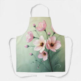 Floral Kitchen Apron Schort