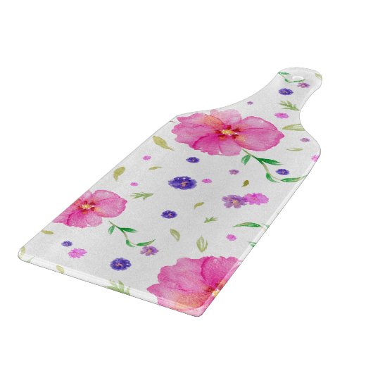 Floral Kitchen Board - Huwelijkscadeau voor haar Snijplank (Hoek)