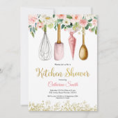 Floral Kitchen Bridal Shower Kaart (Voorkant)