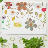 Floral Kitchen Hand Towel Theedoek (Gevouwen)