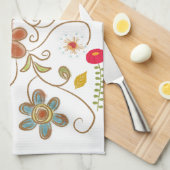 Floral Kitchen Hand Towel Theedoek (Quarter Fold)