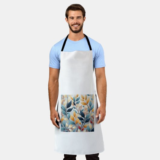 Floral Kitchen Schort (Gedragen)