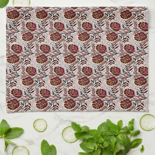 Floral Kitchen Towel Theedoek (Gevouwen)