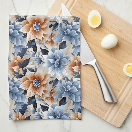 Floral Kitchen Towel Theedoek (Quarter Fold)