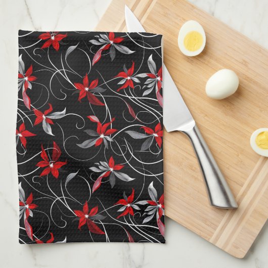 Floral Kitchen Towel Theedoek (Quarter Fold)