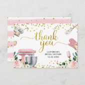 Floral Kitchen Vrijgezellenfeest Hartelijk dank Bedankkaart (Voorkant / Achterkant)