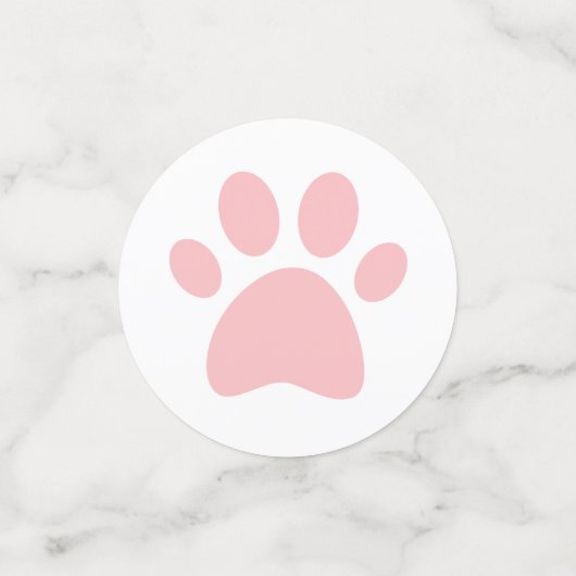 Floral Kitten Verjaardagsfeest Confetti (Kleine voorkant)