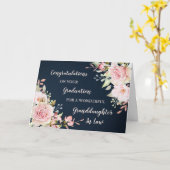 Floral Kleindochter in Law Afstuderen Kaart (Gele Bloem)