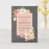 Floral kleindochter in Law Afstuderen Kaart (Gele Bloem)