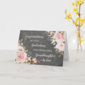 Floral kleindochter in Law Afstuderen Kaart (Gele Bloem)
