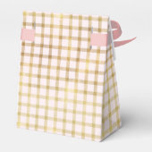 Floral kleine pompoen meisje Baby shower Bedankdoosjes (Achterkant)