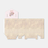 Floral kleine pompoen meisje Baby shower Bedankdoosjes (Uitgevouwen)