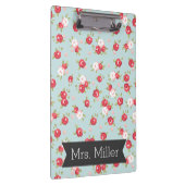 Floral klembord - Personaliseren (Rechts)