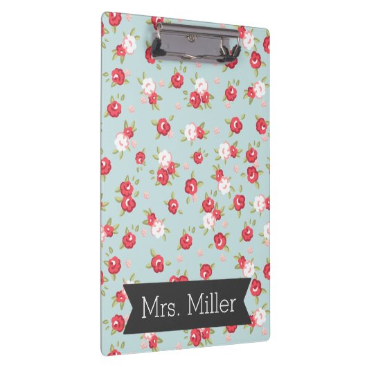  Floral klembord - Personaliseren (Rechts)